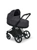 Cybex PRIAM Simply Flowers Grey Lux Carry Cot with Matt Black Frame image number 1